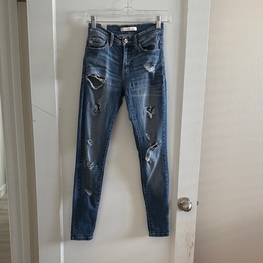 Distressed Blue Women's Jeans